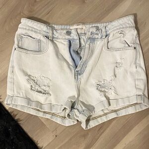 PacSun Light Wash Distressed Jean Shorts